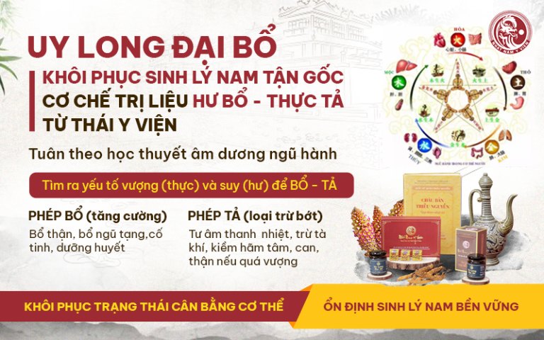 Cơ chế điều trị từ bên trong của Uy Long Đại Bổ