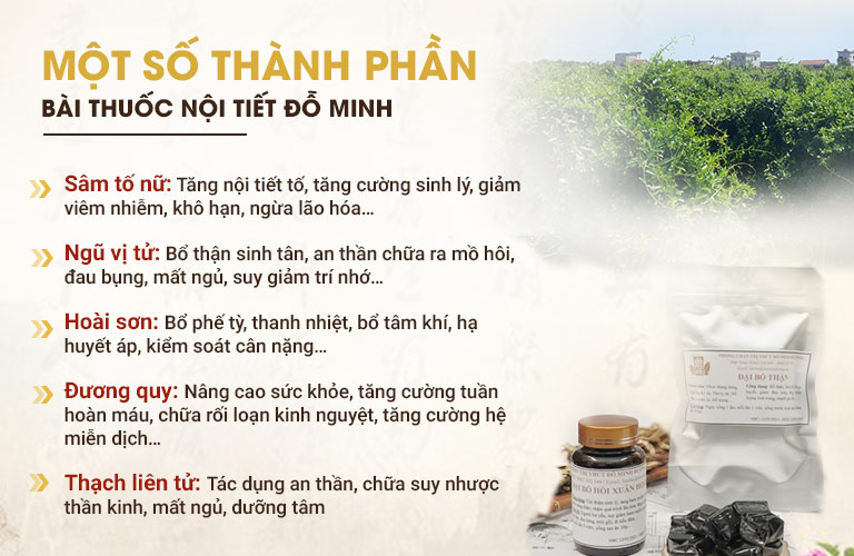 Một số dược liệu chính và công dụng