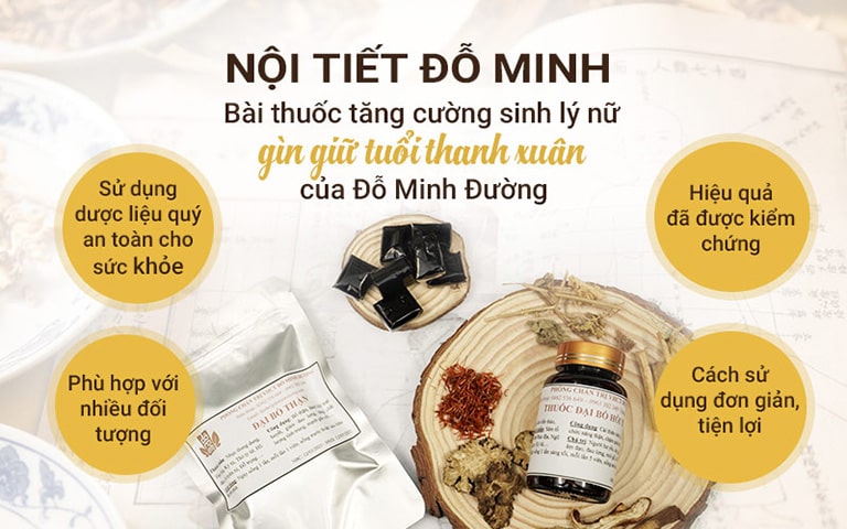 Bài thuốc bổ sung nội tiết tố nữ Đỗ Minh Đường