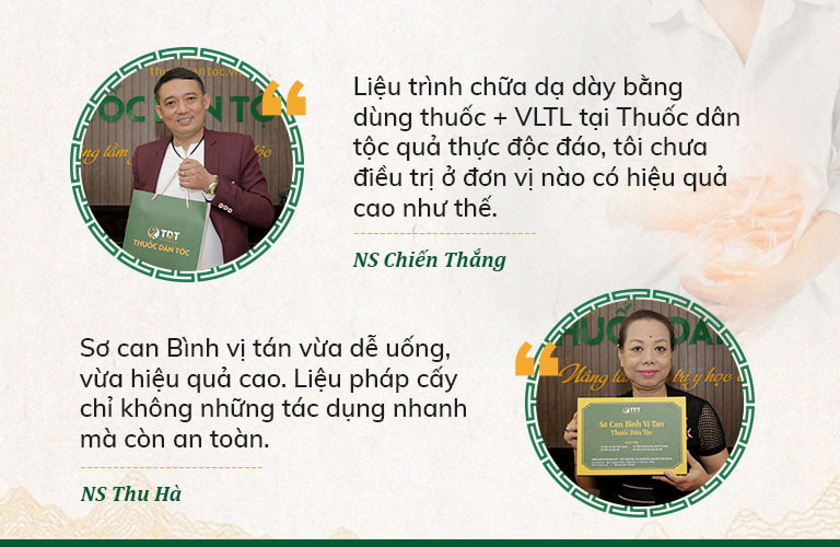 Chia sẻ của NS Chiến Thắng và NS Thu Hà về hiệu quả Sơ can Bình vị tán