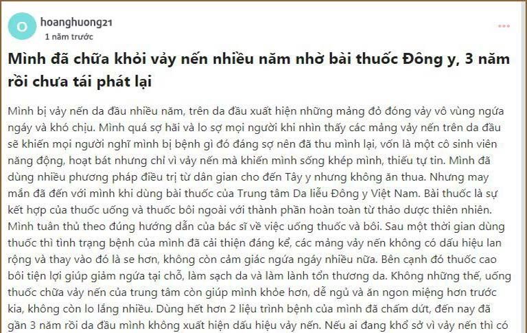 Phản hồi của bệnh nhân về bài thuốc An Bì Thang