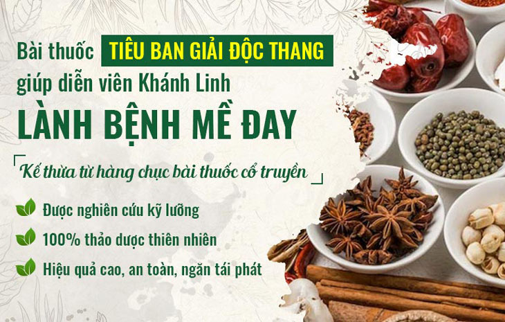 Bài thuốc Tiêu ban Giải độc thang đặc trị mề đay từ gốc, hiệu quả toàn diện