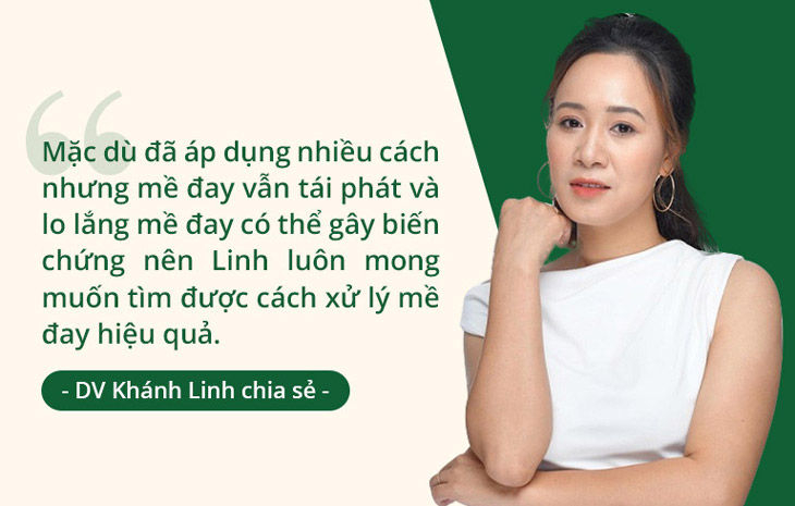 Mặc dù chị Linh đã áp dụng nhiều cách nhưng mề đay vẫn cứ dai dẳng