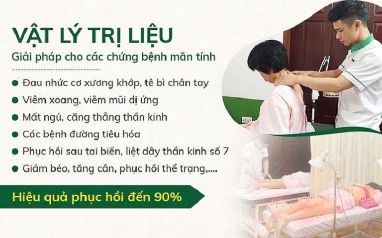 Hiệu quả điều trị mà vật lý trị liệu mang lại rất cao