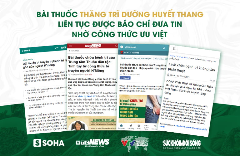 Bài thuốc chữa bệnh trĩ được giới thiệu nhiều trên báo chí, truyền thông