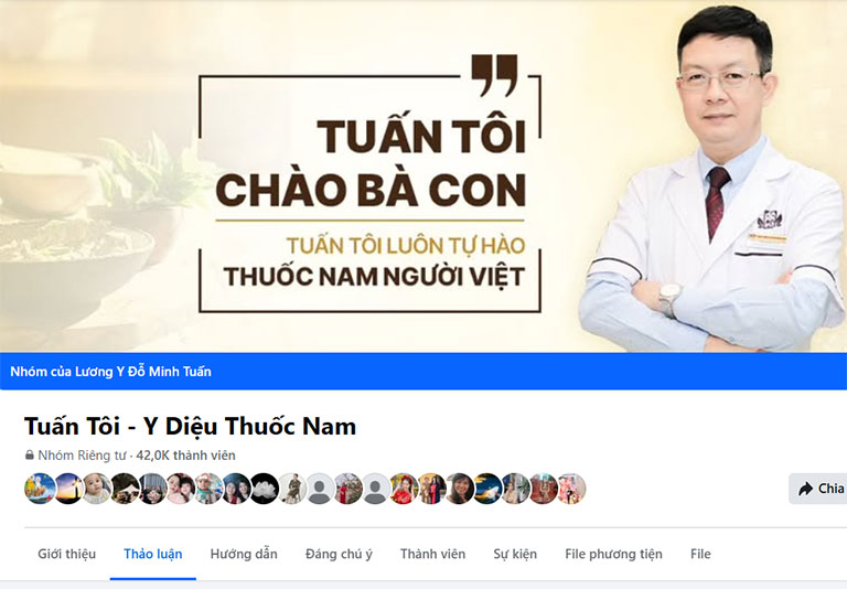 Hội nhóm chia sẻ kiến thức về thuốc nam do Đỗ Minh Đường thành lập